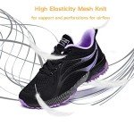 Colorful Women's Fashion Sneakers - Black & Purple