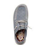 Hey Dude Women's Grey Suede Slip-On Loafers