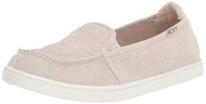 Roxy Women's Minnow Slip-On Sneaker, Oatmeal