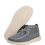 Hey Dude Women's Grey Suede Slip-On Loafers