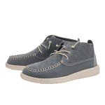 Hey Dude Women's Grey Suede Slip-On Loafers