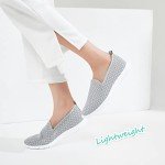 Women's Breathable Mesh Slip-On Flats in Grey