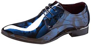 Colorful Floral Pointed Toe Oxford Shoes for Men