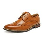 Bruno Moda Men's Classic Wingtip Dress Shoes