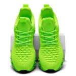 Men's Breathable Slip-On Running Shoes - Fluorescent Green