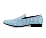 Men's Sparkly Metallic Tuxedo Slip-On Shoes
