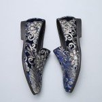 Venshine Men's Lightweight Blue Slip-On Loafers