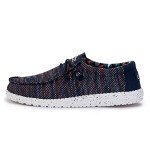 Hey Dude Wallysox MOC Toe Shoes, Blue Orange