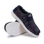 Hey Dude Wallysox MOC Toe Shoes, Blue Orange