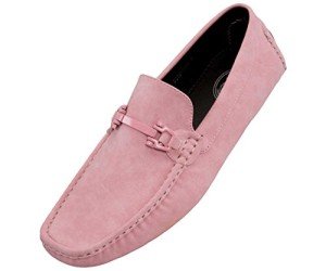 Pink Slip-On Moccasin Loafers for Men Size 12