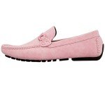 Pink Slip-On Moccasin Loafers for Men Size 12