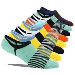 8 Pairs Colorful No Show Socks for Men