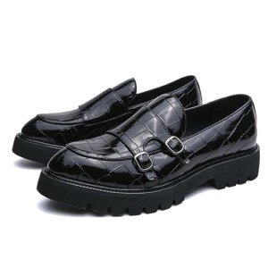 Colorful Men's Slip-On Patent Leather Loafers