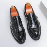 Colorful Men's Slip-On Patent Leather Loafers