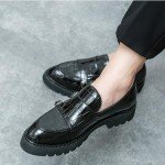 Colorful Men's Slip-On Patent Leather Loafers