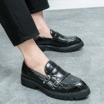 Colorful Men's Slip-On Patent Leather Loafers