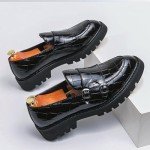 Colorful Men's Slip-On Patent Leather Loafers