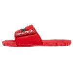Nautica Men's Adjustable Red Athletic Slide Sandals