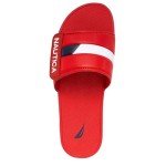 Nautica Men's Adjustable Red Athletic Slide Sandals