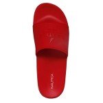 Nautica Men's Red Athletic Slide Sandals, Size 9
