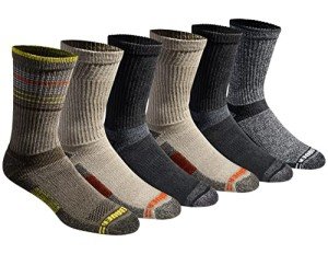 Eddie Bauer Men's Colorful Moisture Control Socks (6 Pairs)