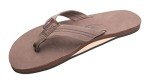 Rainbow Sandals: Vibrant Leather Men's Flip Flops