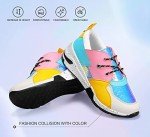 Colorful Women's High Heel Wedge Sneakers