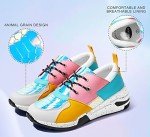 Colorful Women's High Heel Wedge Sneakers