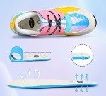 Colorful Women's High Heel Wedge Sneakers