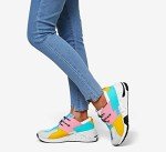 Colorful Women's High Heel Wedge Sneakers