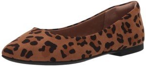 Colorful Women's Pointed-Toe Ballet Flats, Leopard