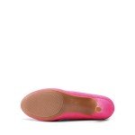 Fuchsia Suede Low Heel Wedding Pumps for Women