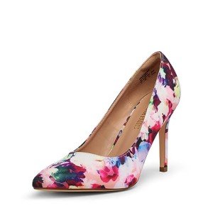 Colorful Floral High Heel Pumps for Women
