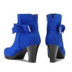 Colorful Chunky Heel Ankle Booties for Women