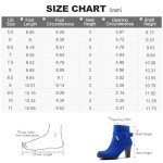 Colorful Chunky Heel Ankle Booties for Women