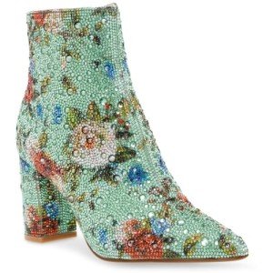 Betsey Johnson Floral Multi Cady Ankle Boot