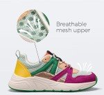 Colorful Leopard Print Platform Sneakers for Women