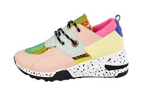 Lucky Step Women's Retro Hologram Sneakers