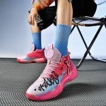 Vibrant High-Top Basketball Sneakers for Women