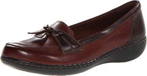Clarks Women's Colorful Slip-On Loafer, Brown/Black