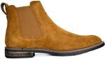 Bruno Marc Camel Suede Leather Chelsea Boots