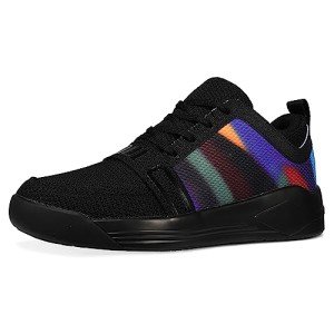 Colorful Stripe Men's Casual Walking Sneakers Size 13
