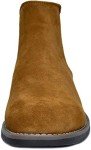 Bruno Marc Camel Suede Leather Chelsea Boots