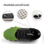 Stylish Men's Green Breathable Tennis Sneakers Size 12