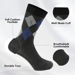 Fandecie Men's Funky Colorful Crew Socks - 6 Pairs