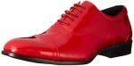 Red Patent Gala Tuxedo Oxford Shoes for Men