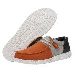 Hey Dude Wally Tri Varsity Orange Slip-Ons