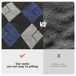 Fandecie Men's Funky Colorful Crew Socks - 6 Pairs