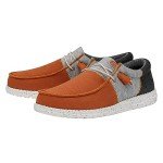 Hey Dude Wally Tri Varsity Orange Slip-Ons