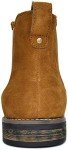 Bruno Marc Camel Suede Leather Chelsea Boots